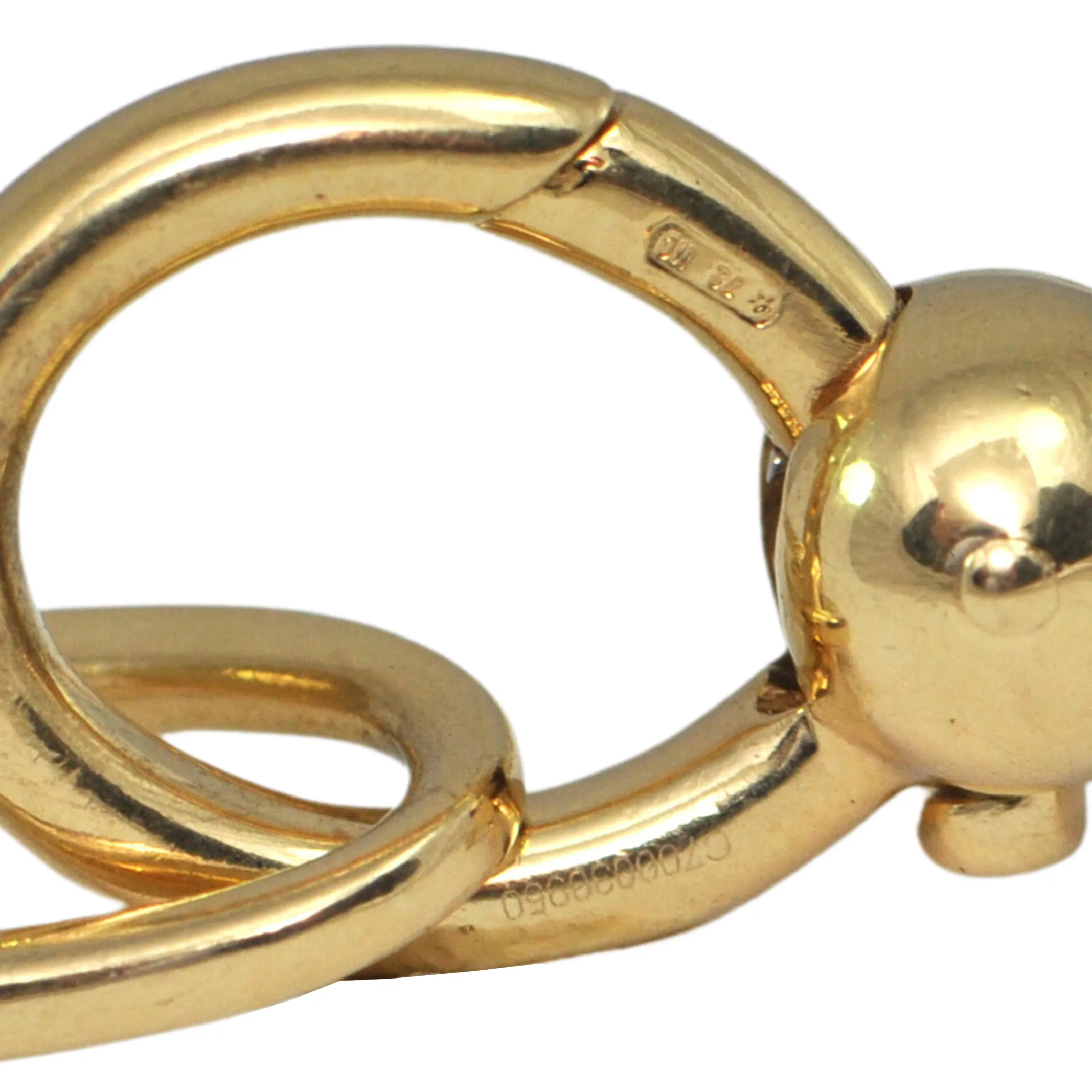 Estate 'Pomellato' 18K Gold Oval and Round Link Necklace