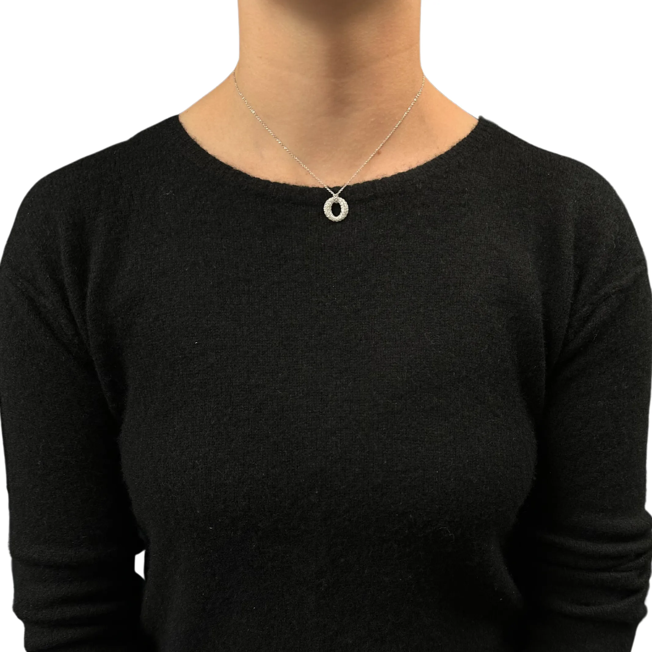 Estate Tiffany & Co. Elsa Peretti Sevillana Collection Diamond and Platinum Necklace