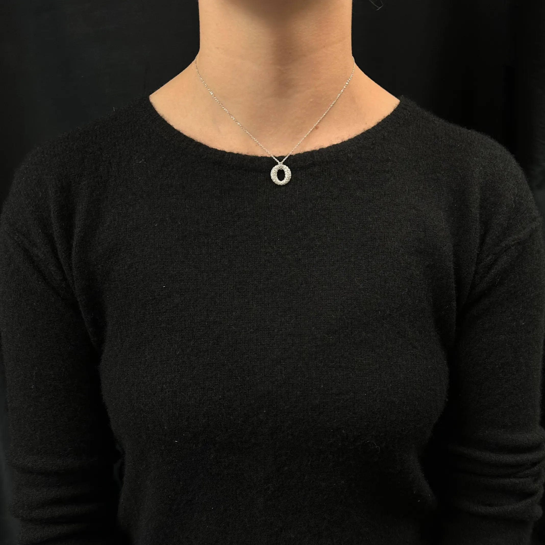 Estate Tiffany & Co. Elsa Peretti Sevillana Collection Diamond and Platinum Necklace