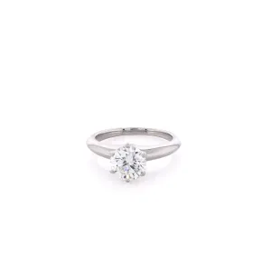 Estate Tiffany & Co Platinum Diamond Engagement Ring