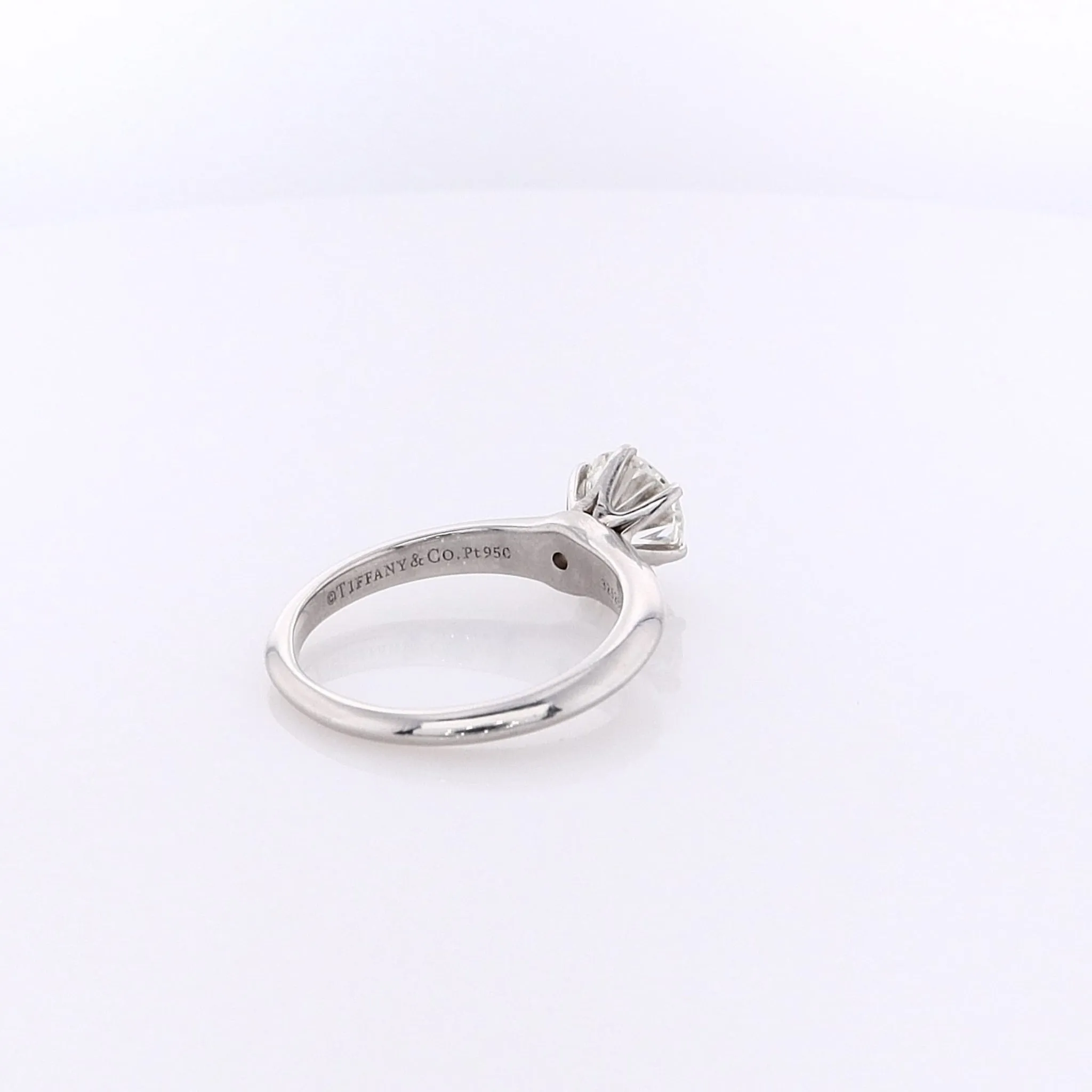 Estate Tiffany & Co Platinum Diamond Engagement Ring