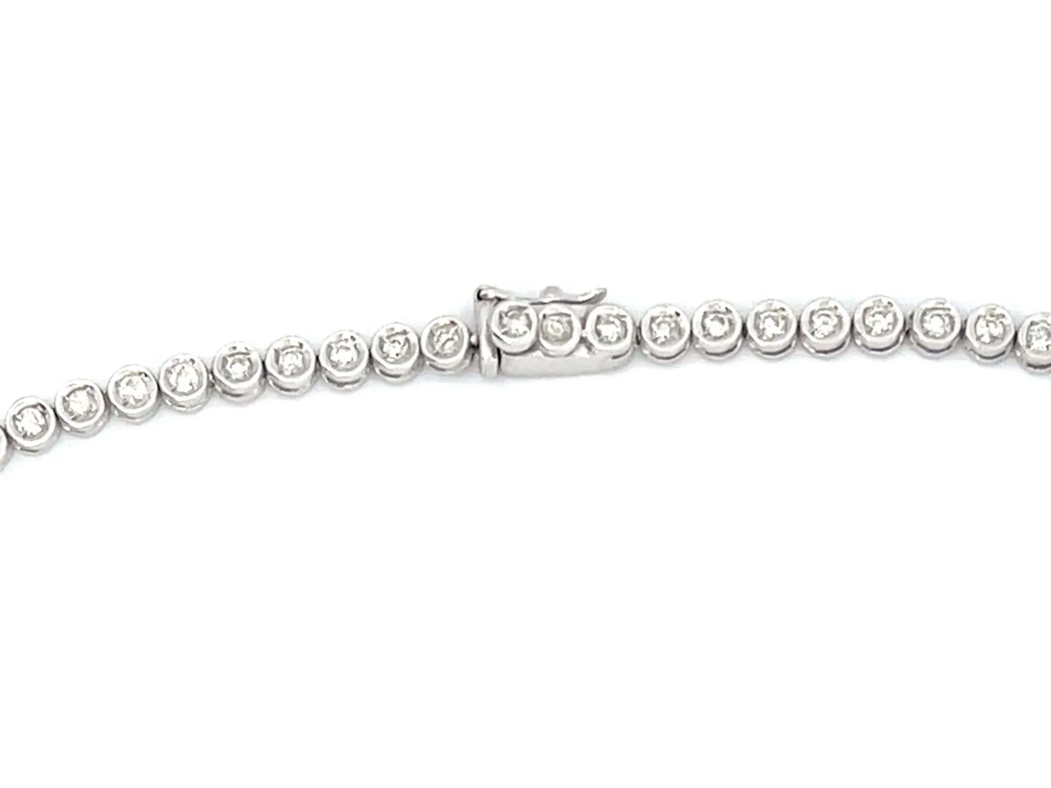 Eternity Diamond Necklace In Platinum