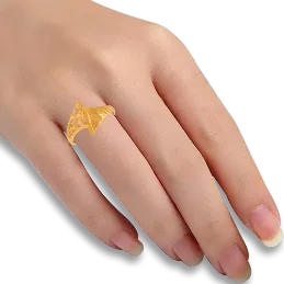 Exceptionally Crafted Unique Design Gold Ring For Women Online