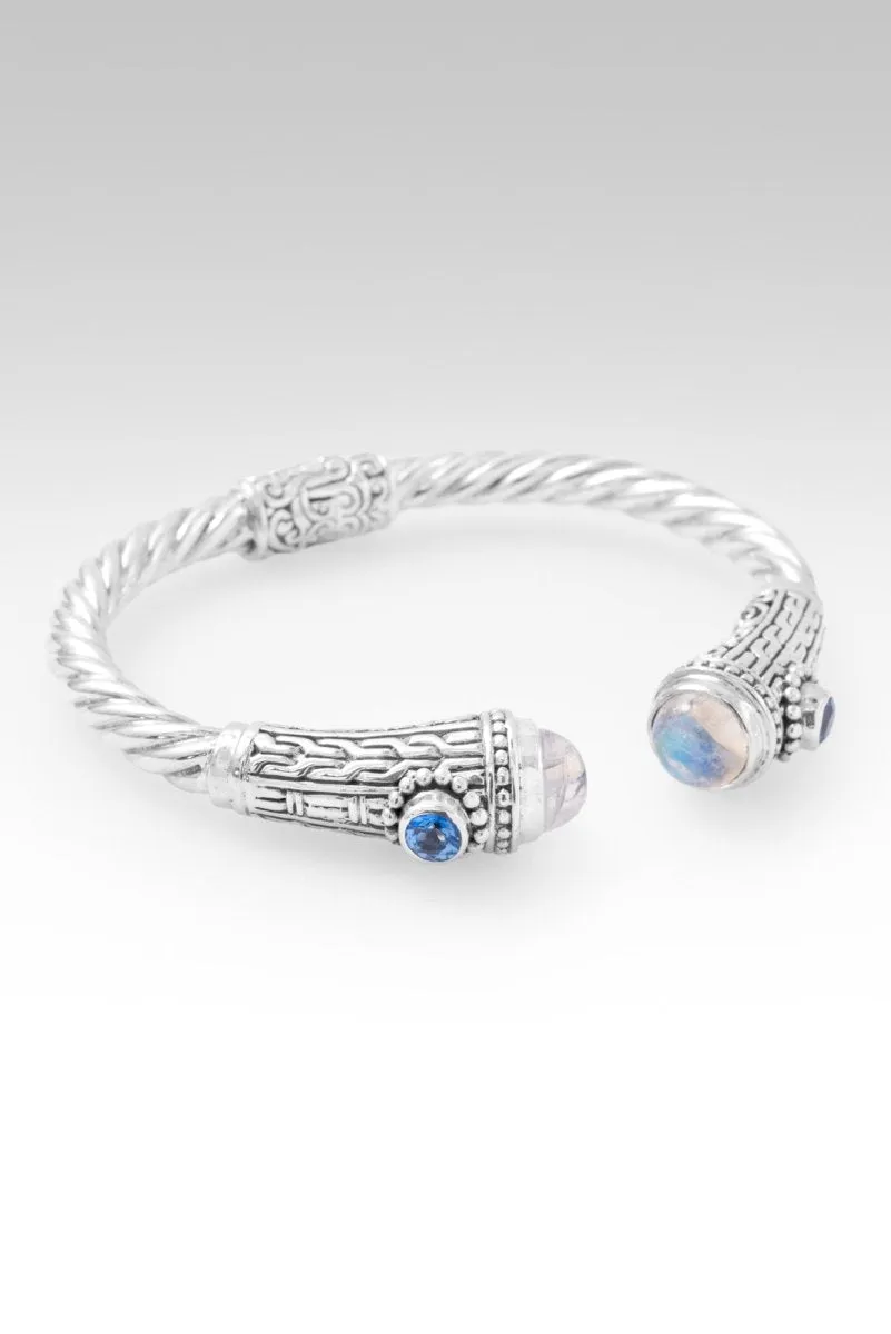 Faithful in Prayer Tip-to-Tip Bracelet? in Rainbow Moonstone & Royal Bali Blue? Mystic Topaz
