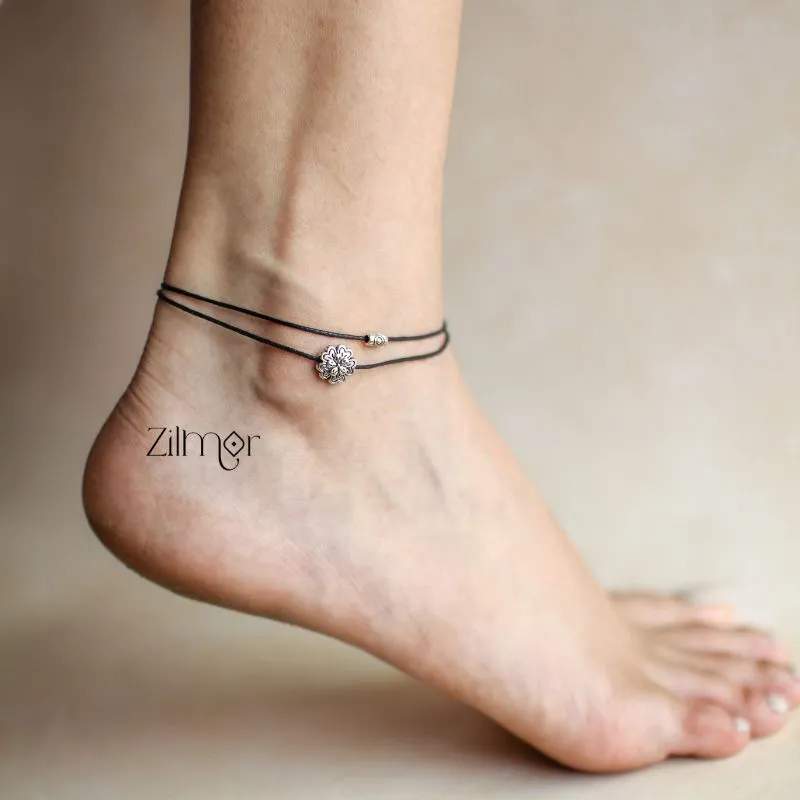Flower and Bead charm Anklet - KY100277