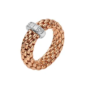 Fope Vendome 18ct Rose Gold 0.35ct Diamond Ring