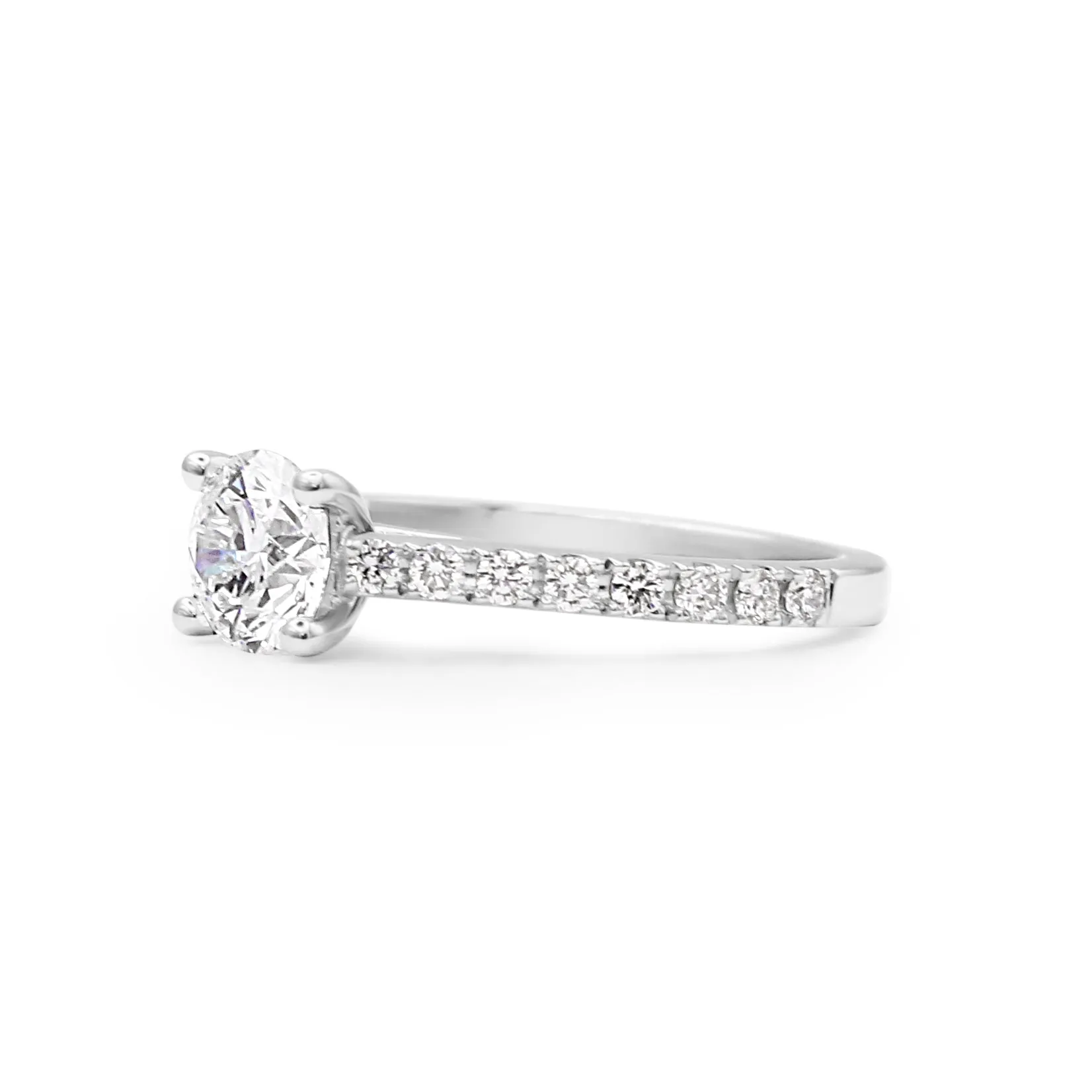 GIA Certificated 0.70ct Solitaire Brilliant Cut Diamond Ring