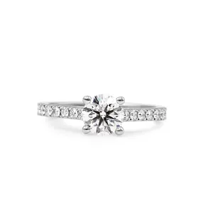 GIA Certificated 0.70ct Solitaire Brilliant Cut Diamond Ring