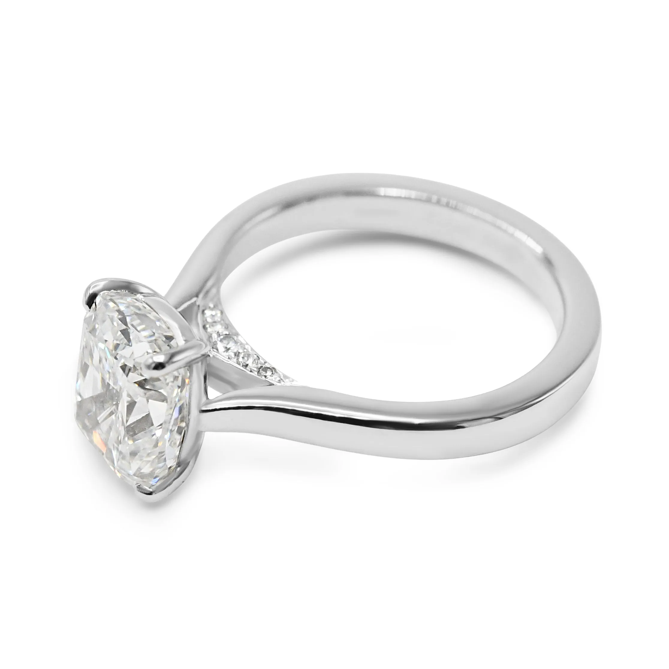 GIA Certificated Boodles Cushion Cut Diamond Ring