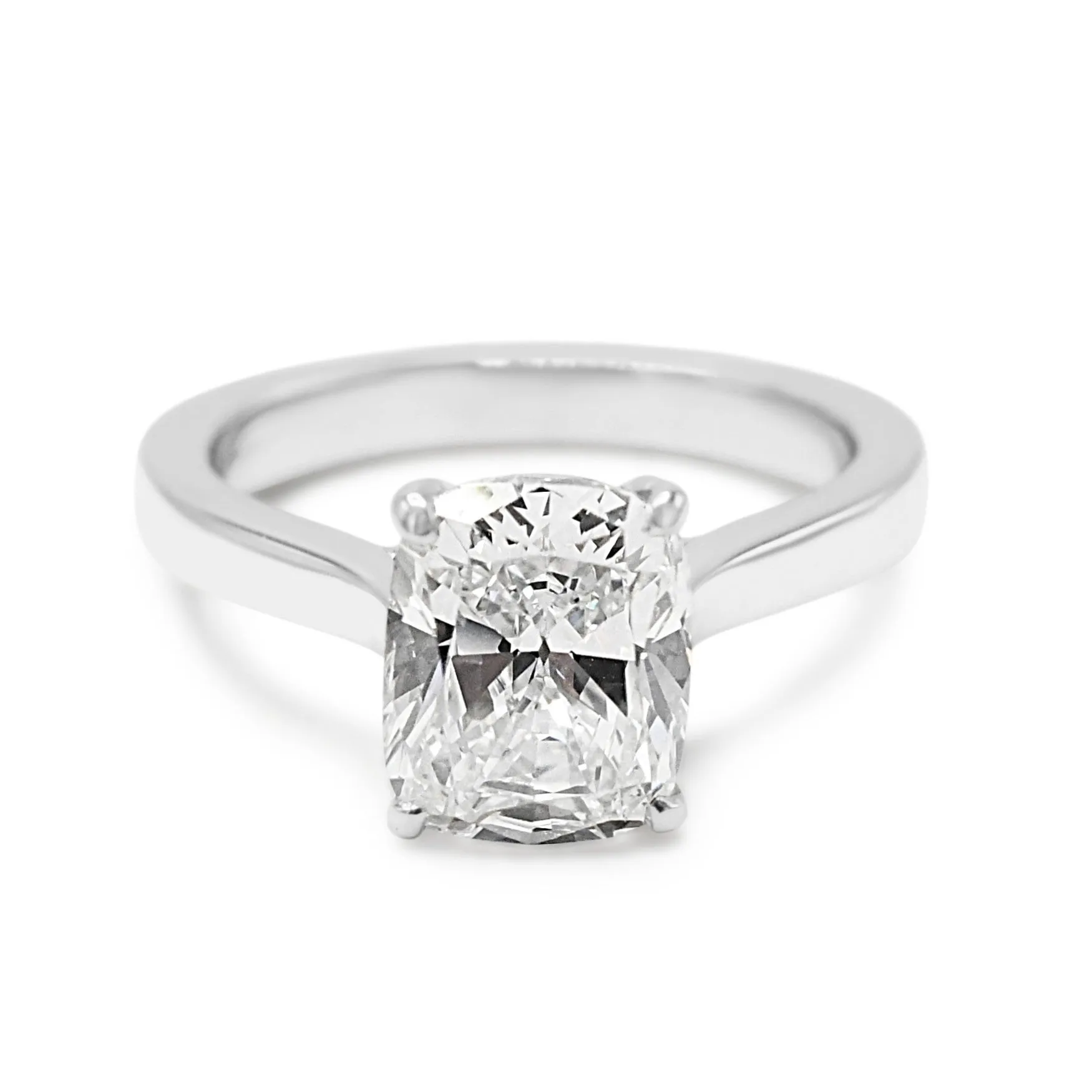GIA Certificated Boodles Cushion Cut Diamond Ring