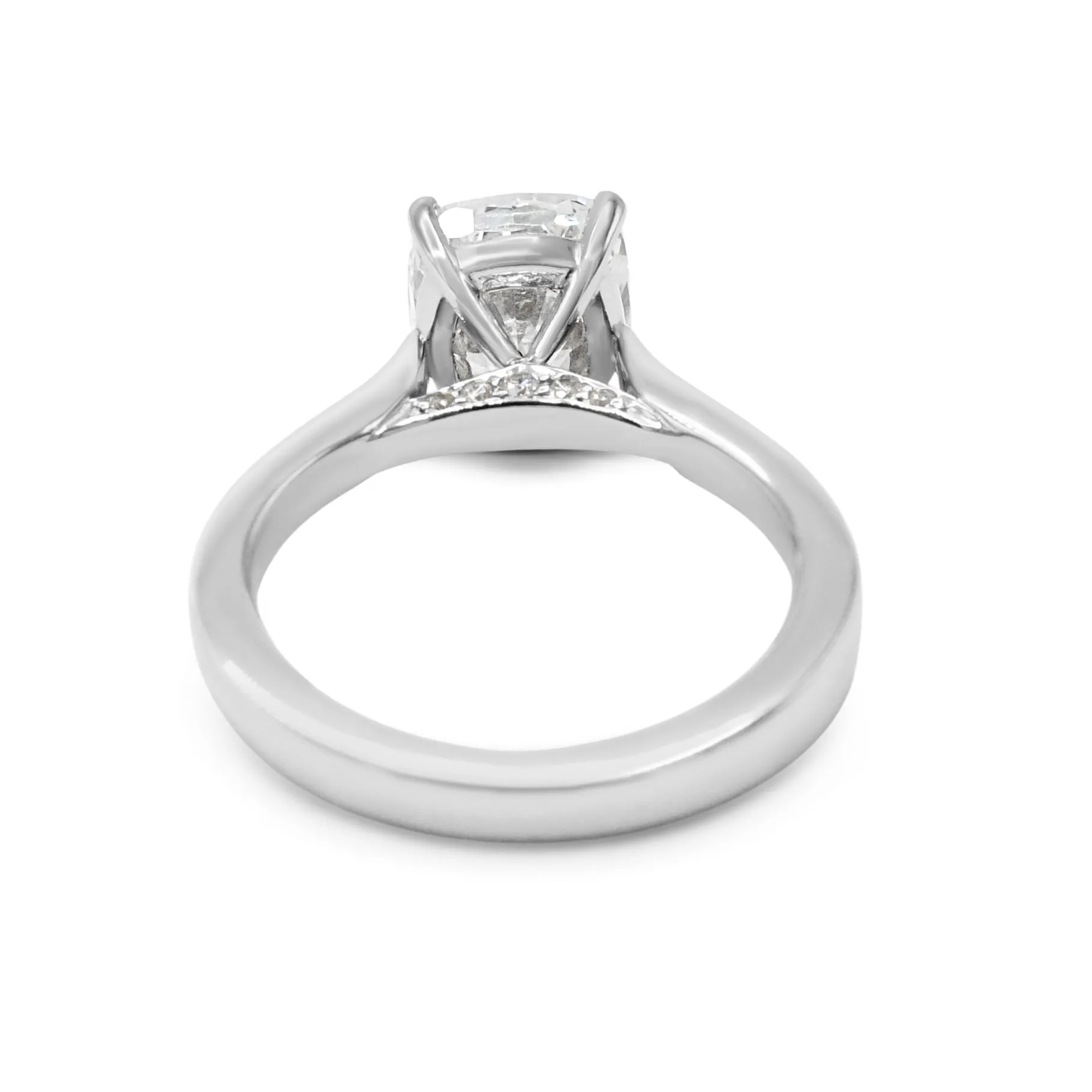 GIA Certificated Boodles Cushion Cut Diamond Ring