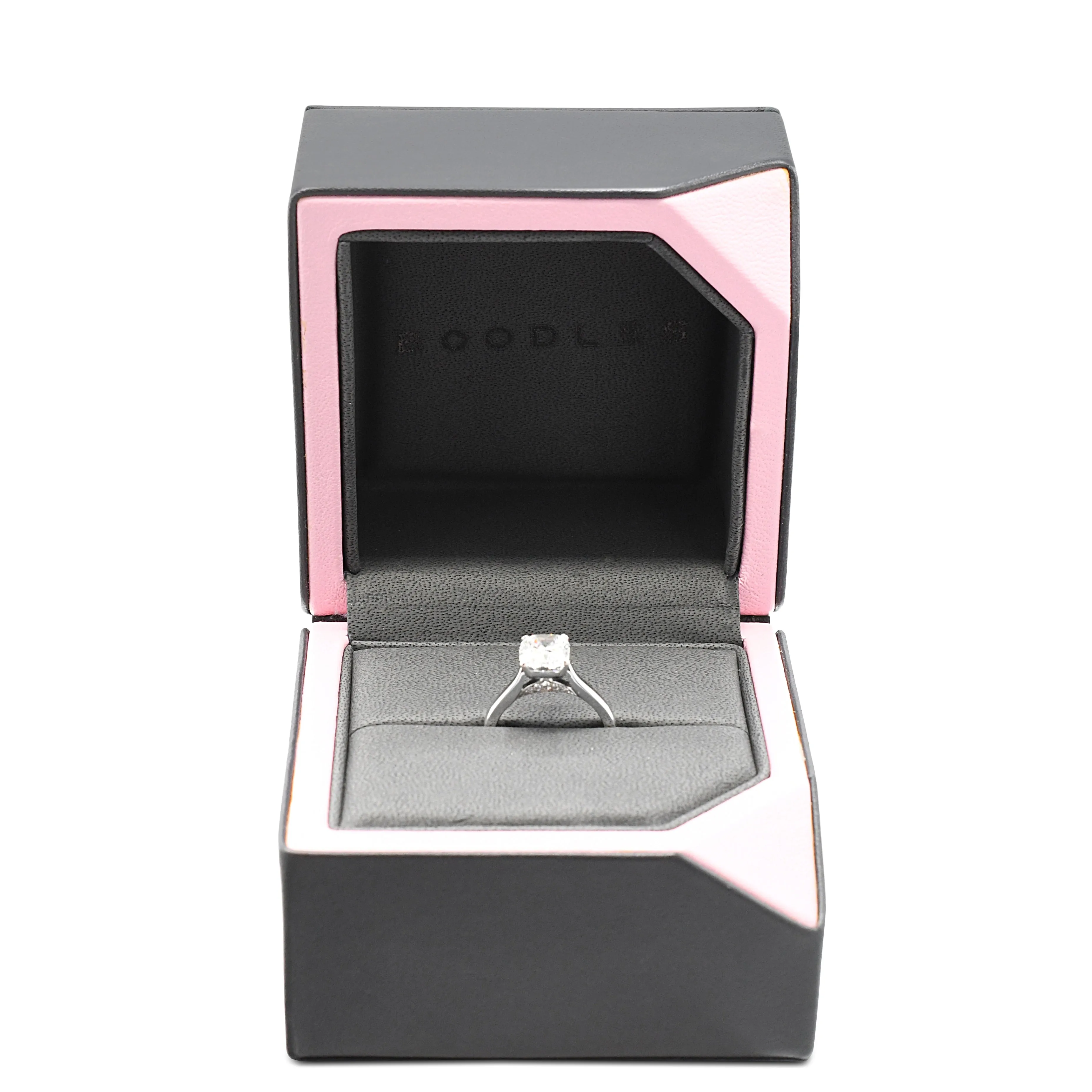 GIA Certificated Boodles Cushion Cut Diamond Ring