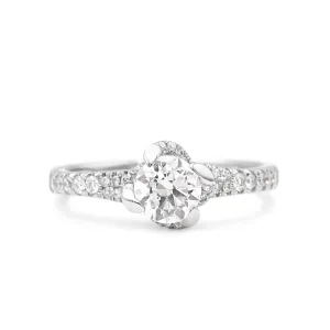 GIA Certificated Solitaire Diamond Ring 0.80cts D VS1 - Platinum