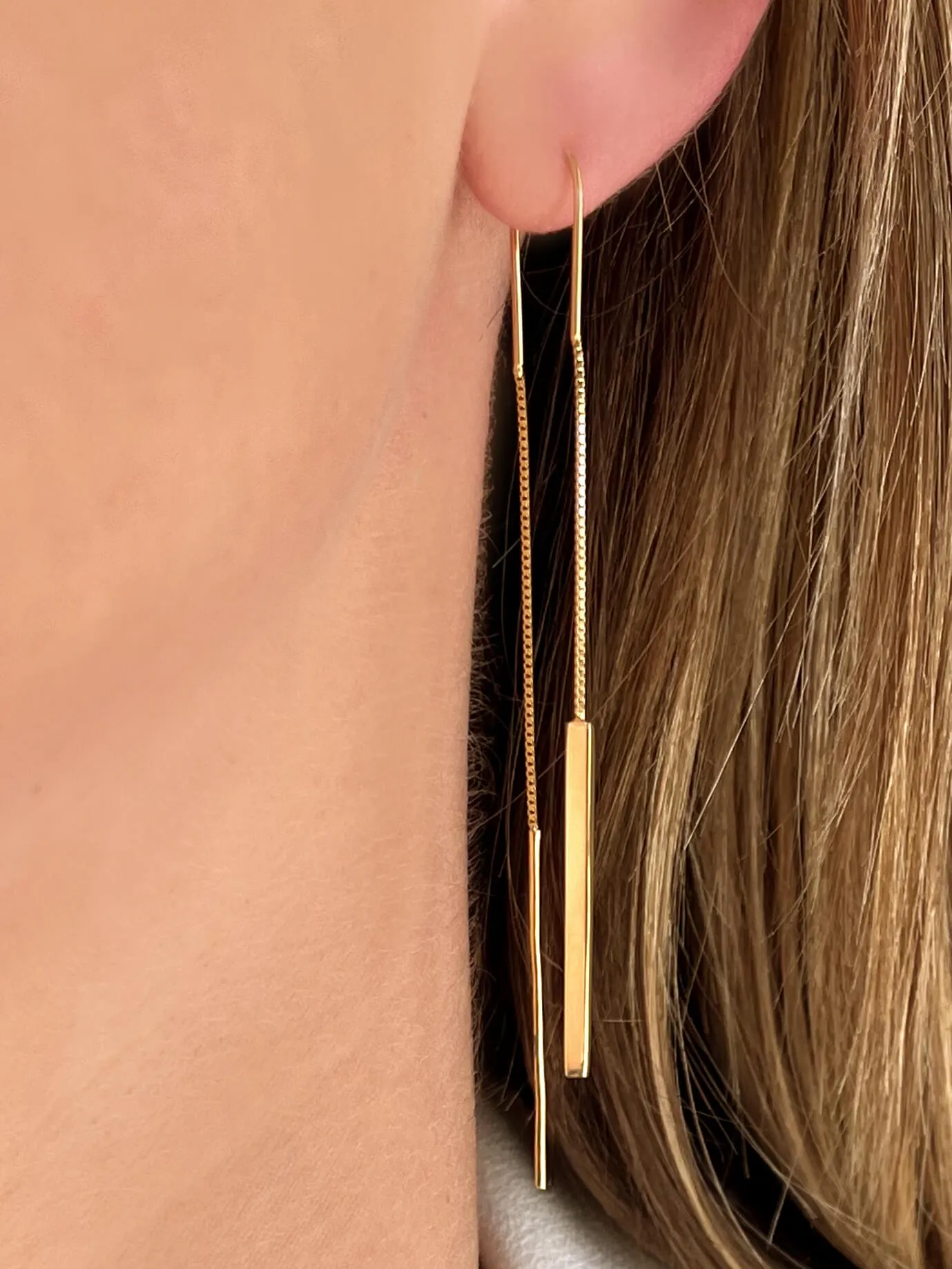 Gold earrings 18k yellow gold