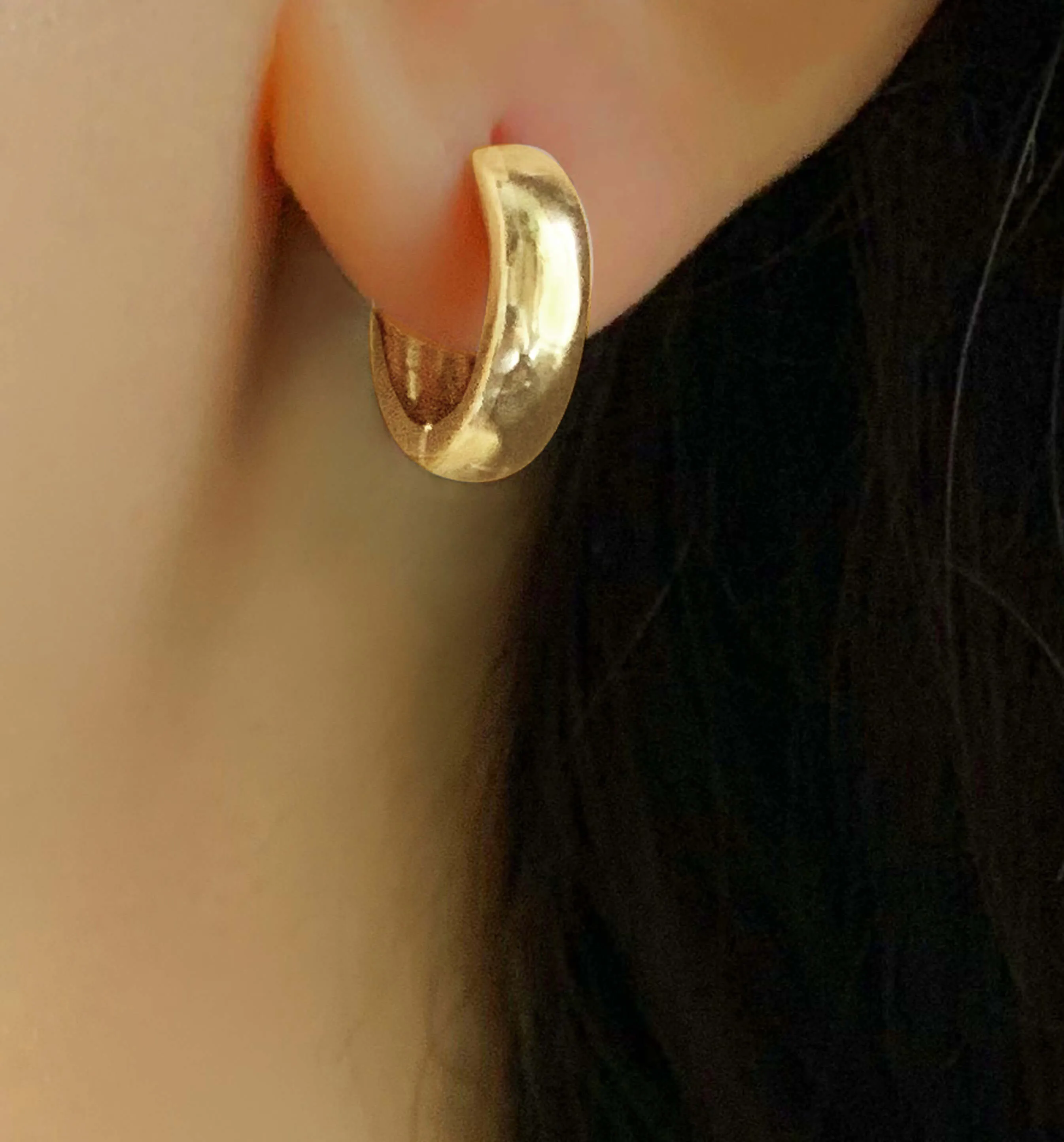 Gold earrings 18k yellow gold