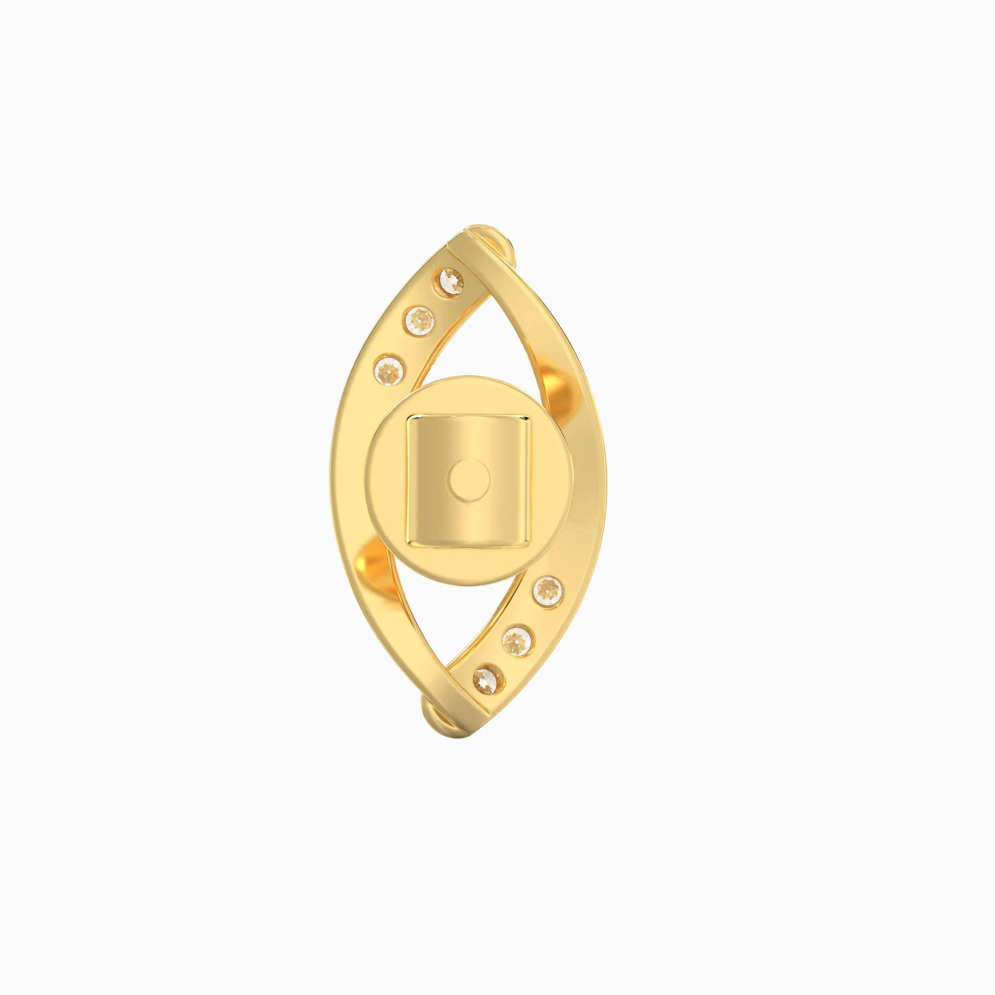 Gold Pear Elegance Diamond Earrings