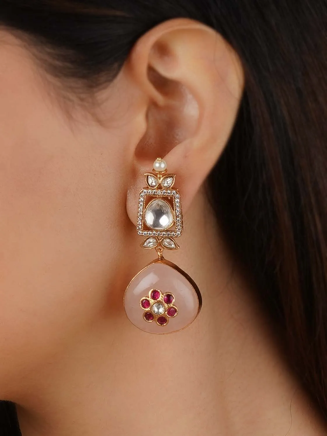 Gold Plated Contemporary Earrings - CC-EAR19