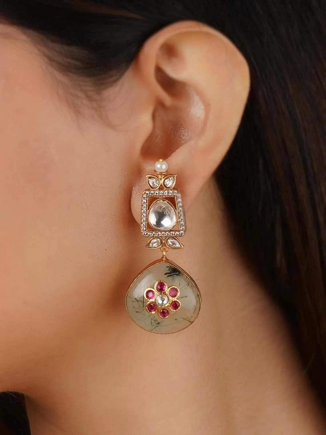 Gold Plated Contemporary Earrings - CC-EAR19
