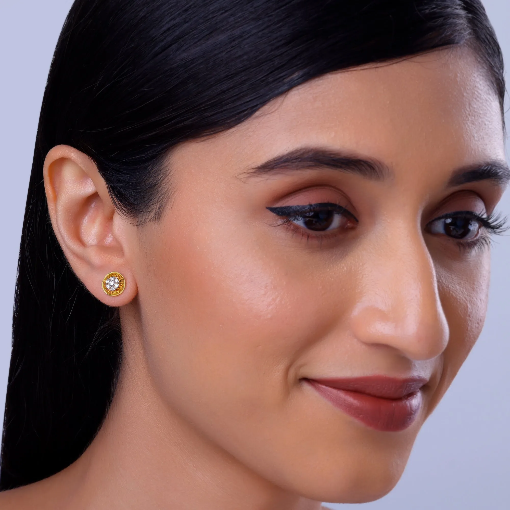 Gold Plethora Diamond Earrings