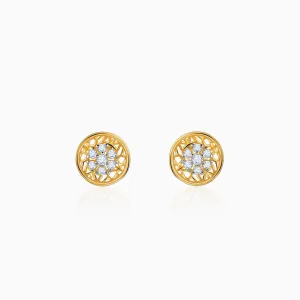 Gold Plethora Diamond Earrings