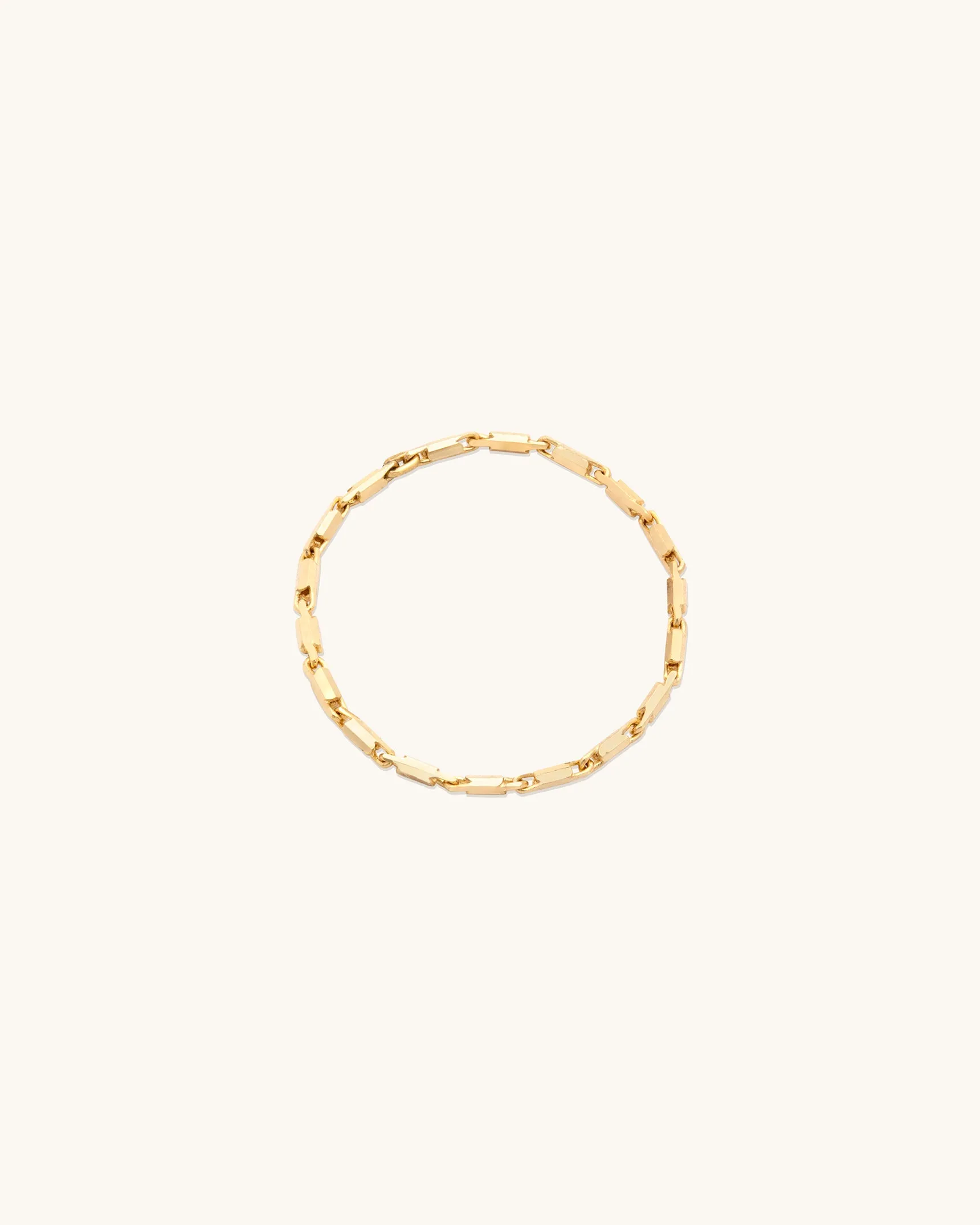 Golden Line Chain Ring