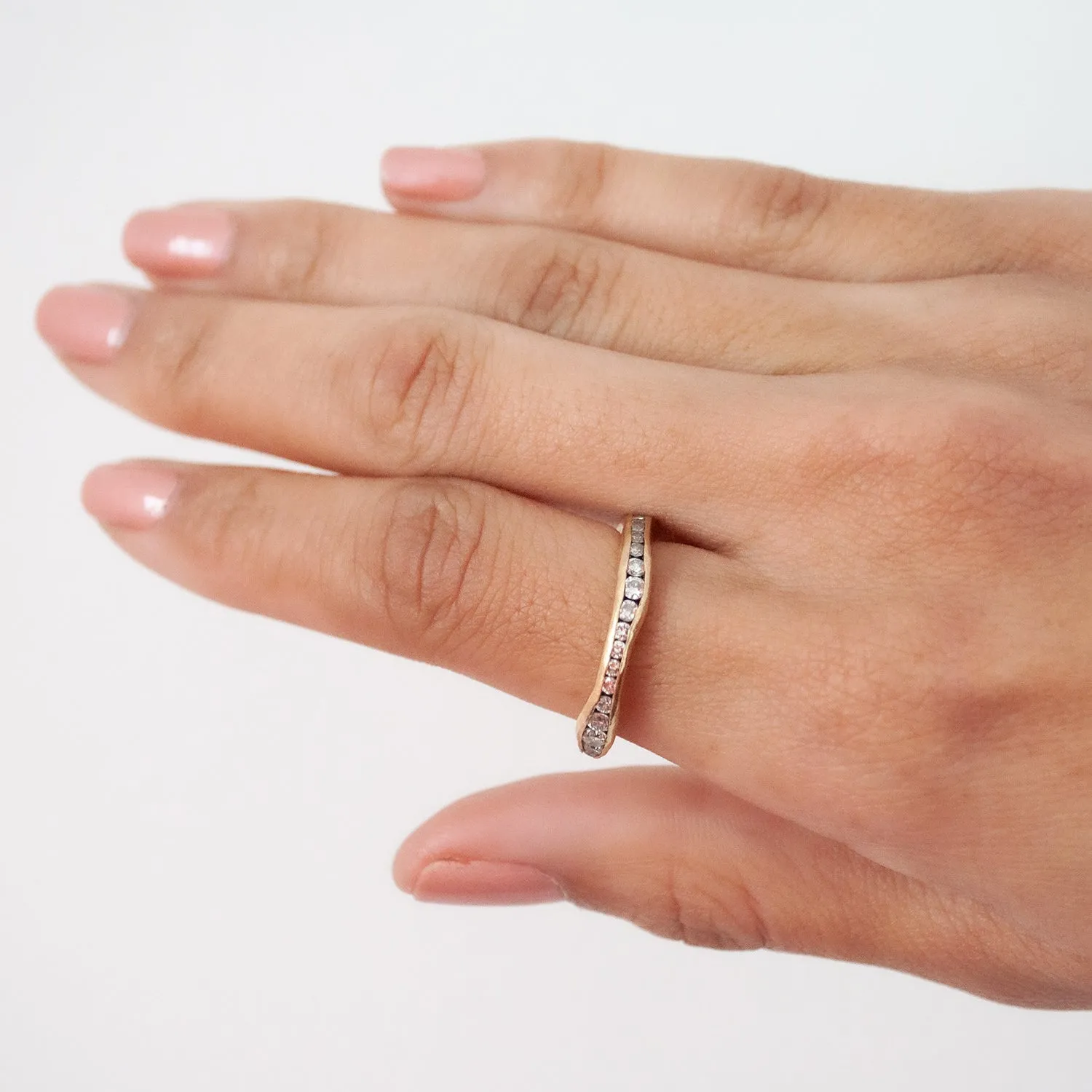Hammered Eternity Ring