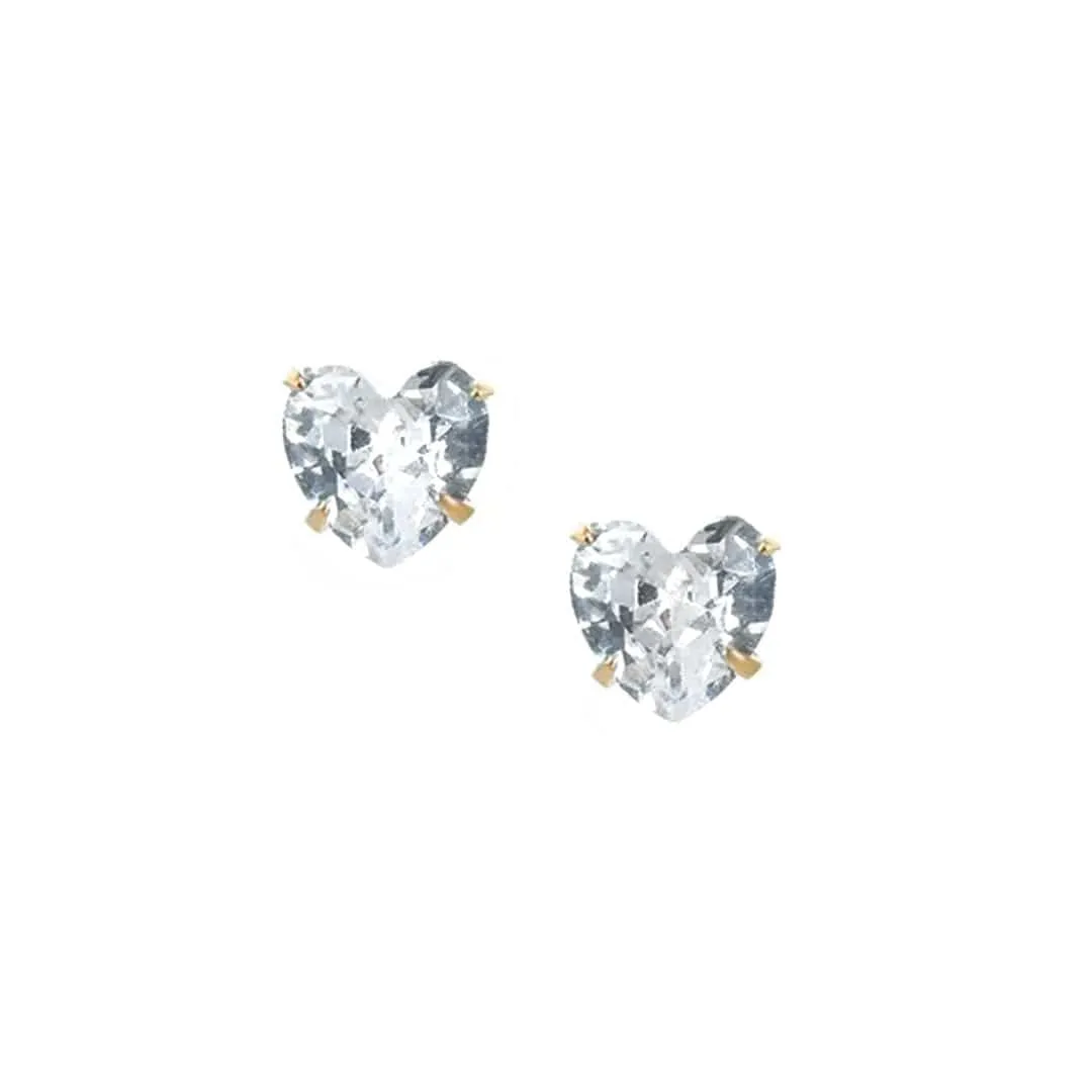 Heart Birthstone Earrings