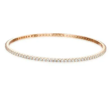 Hearts On Fire Eternity Channel Diamond Bangle