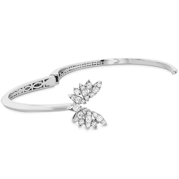 Hearts On Fire White Kites Bird Small Diamond Bangle