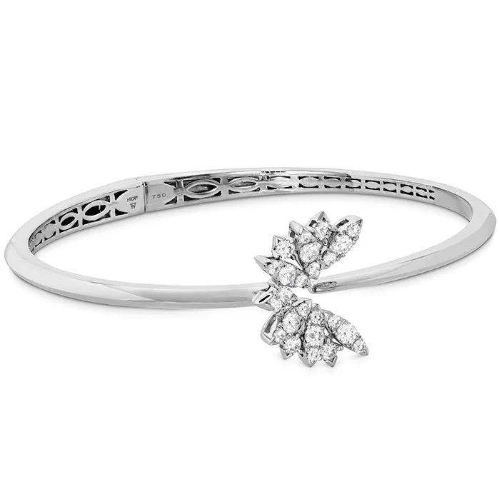 Hearts On Fire White Kites Bird Small Diamond Bangle