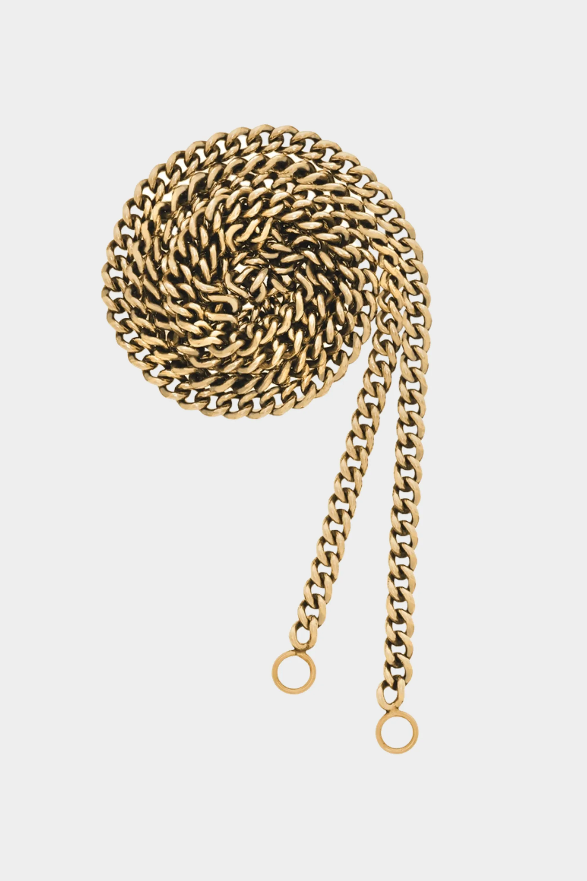 Heavy Curb Chain - 15", Yellow Gold
