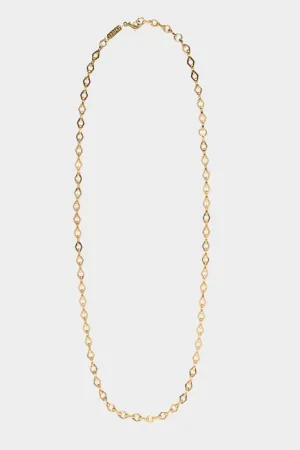 Heavy Medium Lozenge Link Chain, Yellow Gold