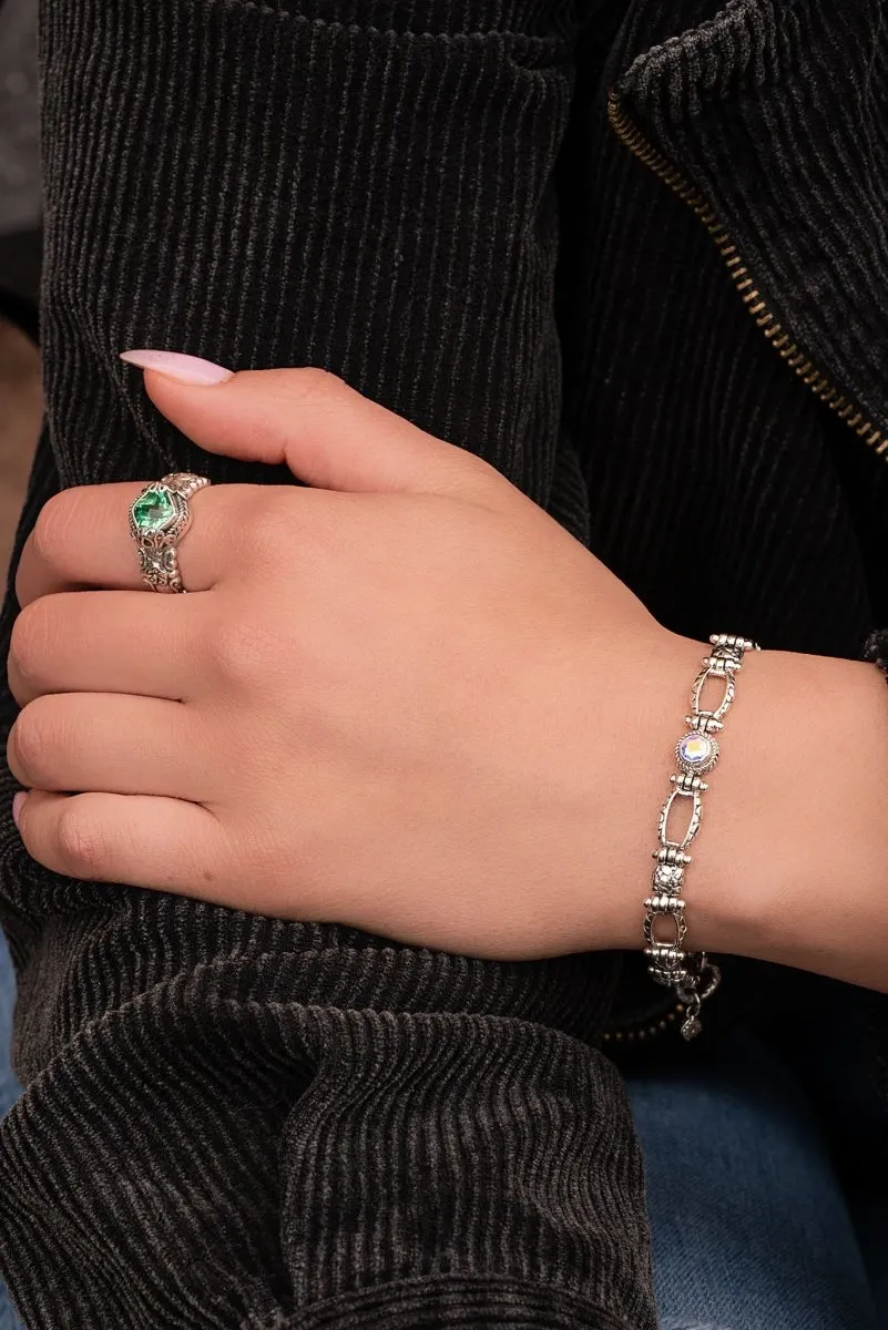 Hope and Light Bracelet? in Mercury Mist? Mystic Topaz