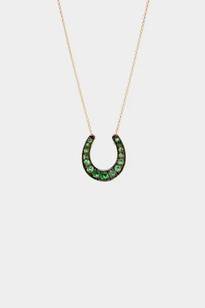 Horseshoe Necklace, Tsavorite