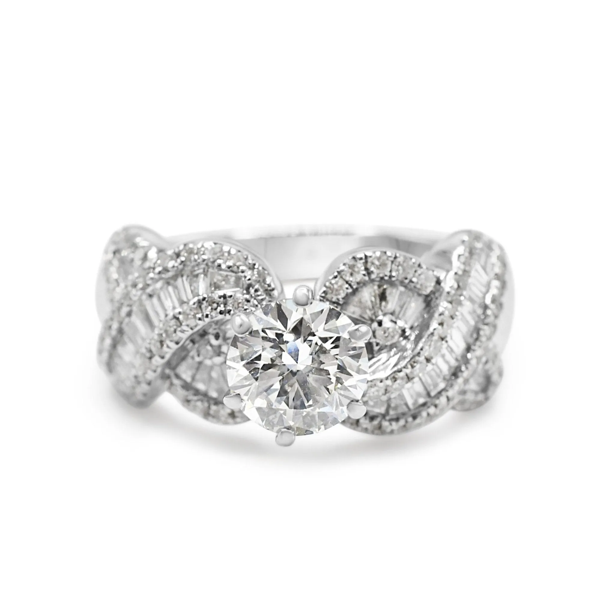 HRD Certificated Brilliant Cut Diamond Ring
