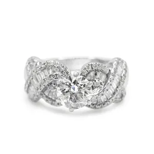 HRD Certificated Brilliant Cut Diamond Ring