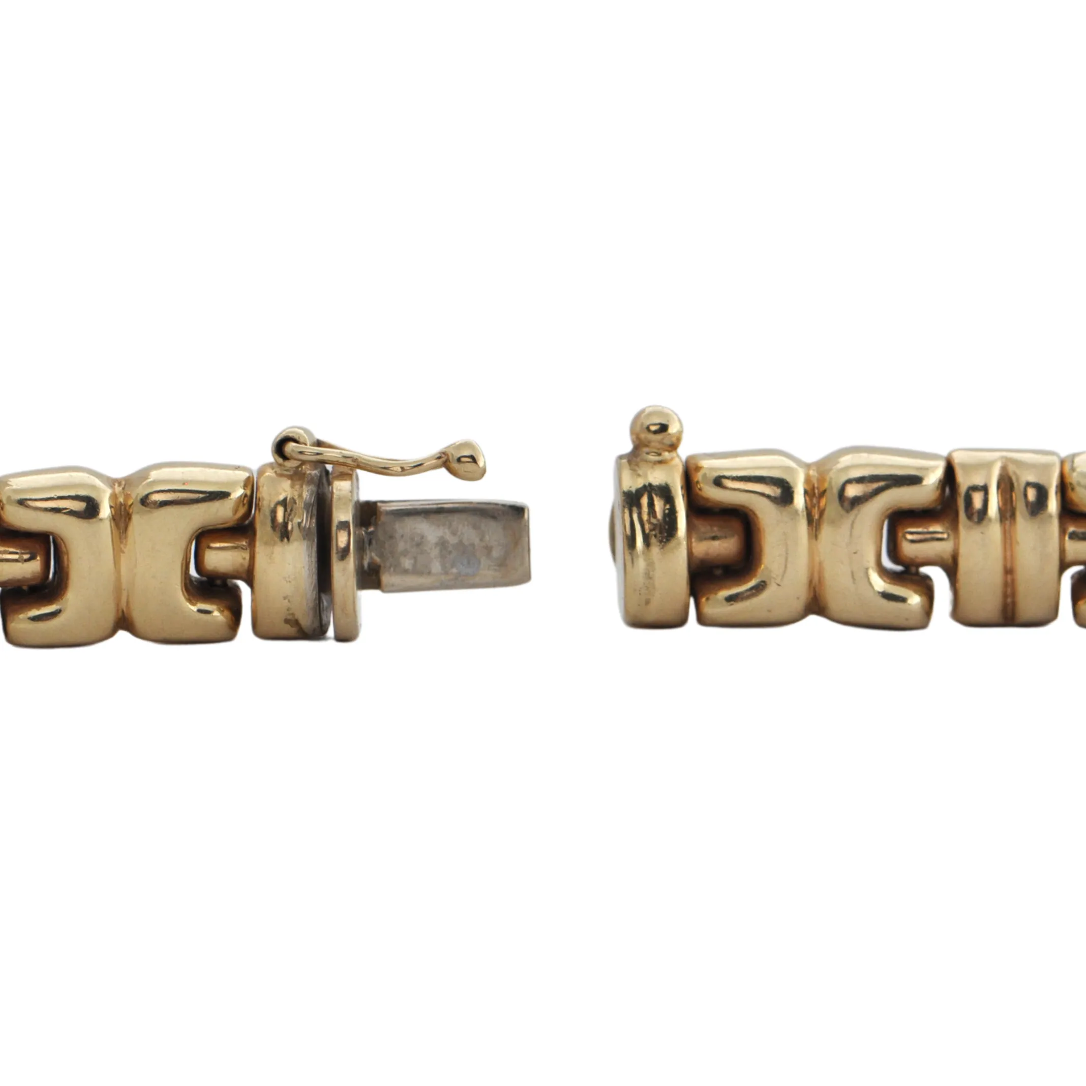 Italian Gold Fancy Link Choker Necklace