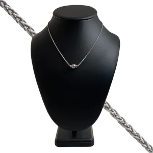 Italian Tahitian Pearl 18k White Gold Necklace
