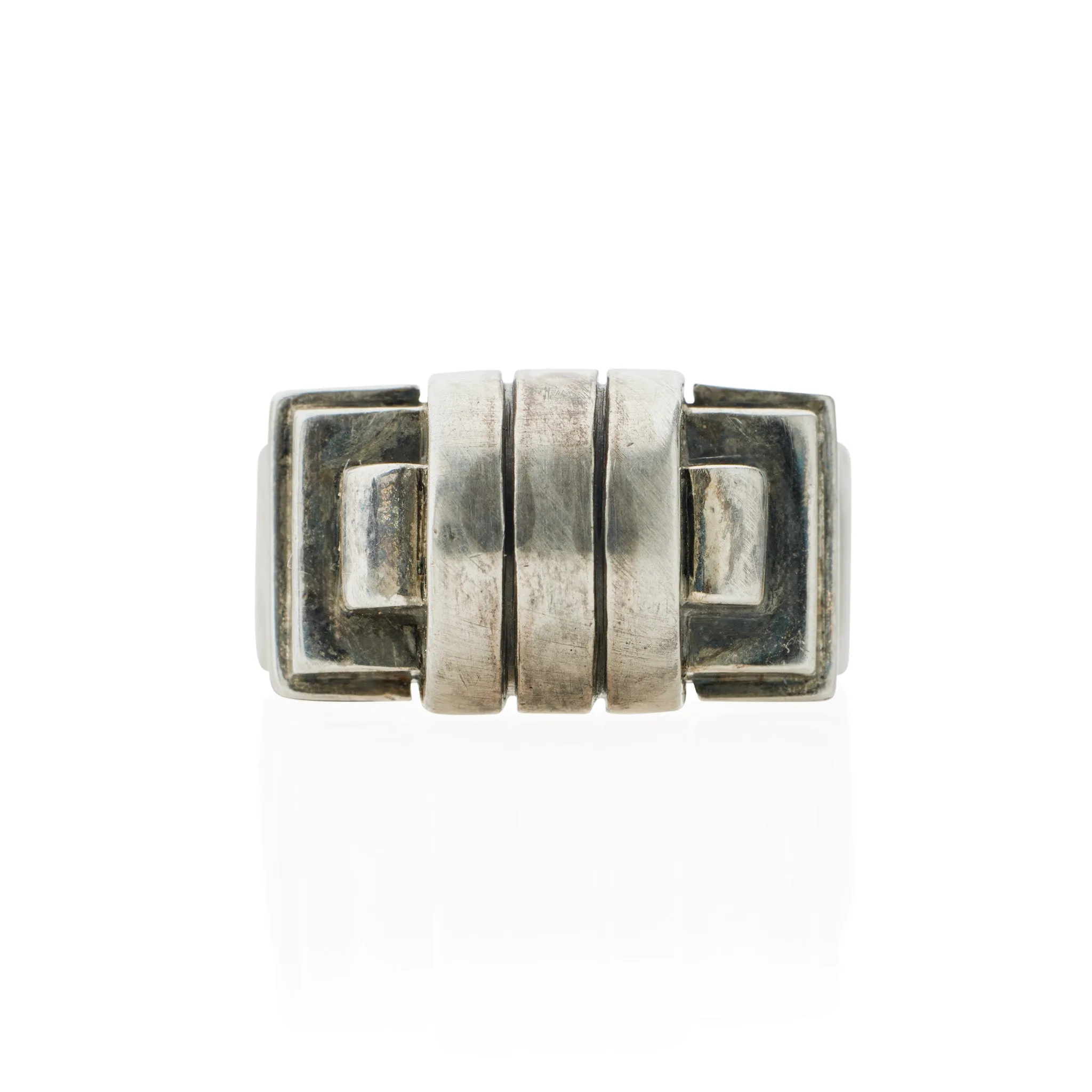 Jean Despr??s Modernist Silver Ring