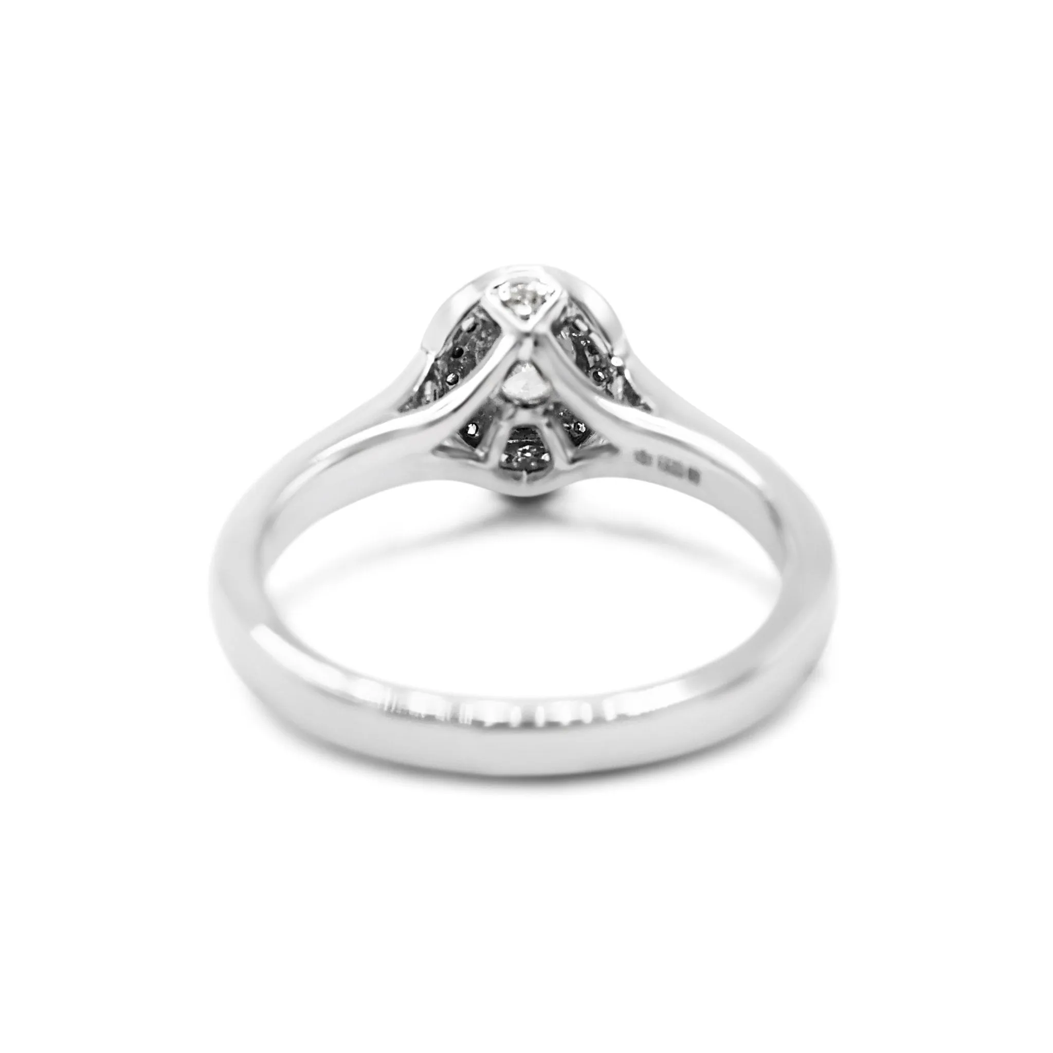 Jenny Packman For Goldsmiths Diamond Oval Halo Engagement Ring