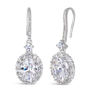 Kennedy Crystalline Earrings in White Diamond