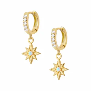 Kerry Opal Hoop Earrings