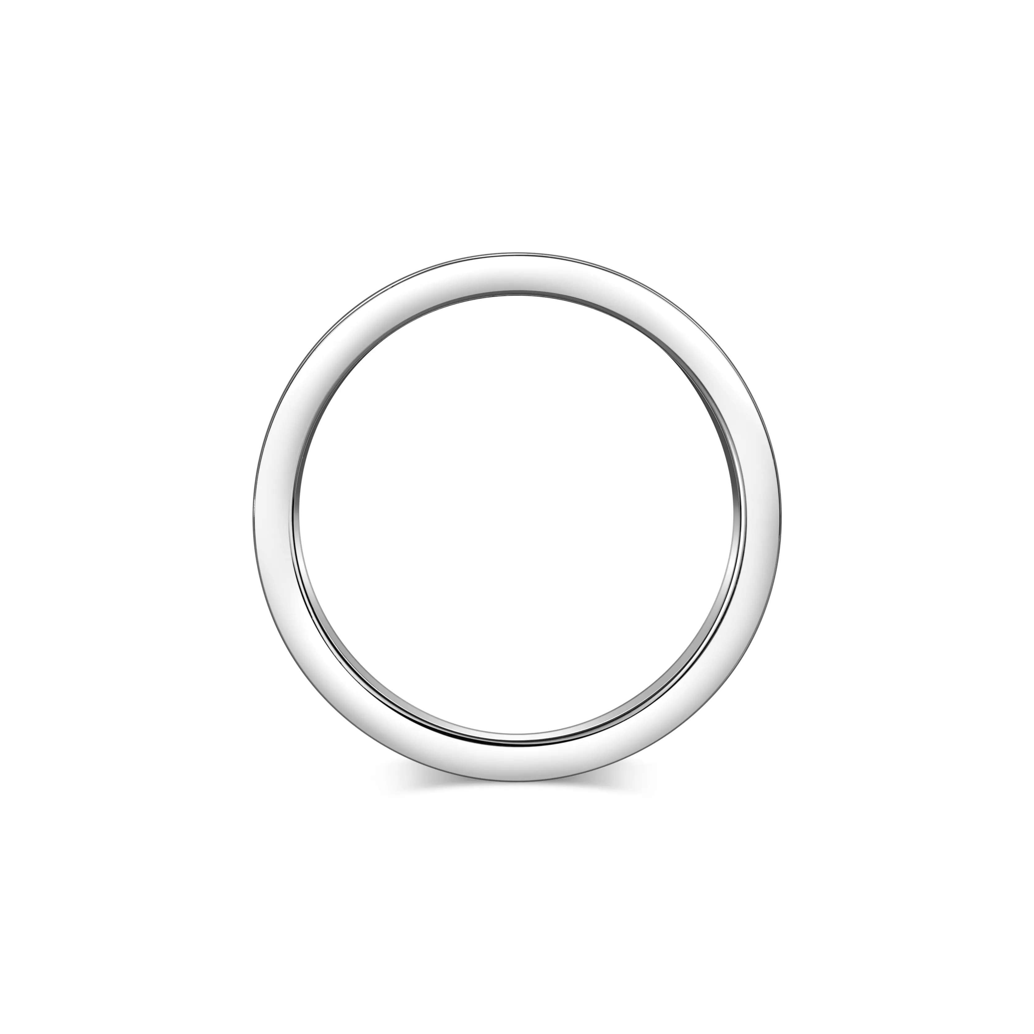 L'Arc de DAVIDOR Ring MM, 18k White Gold with Fraise Lacquered Ceramic
