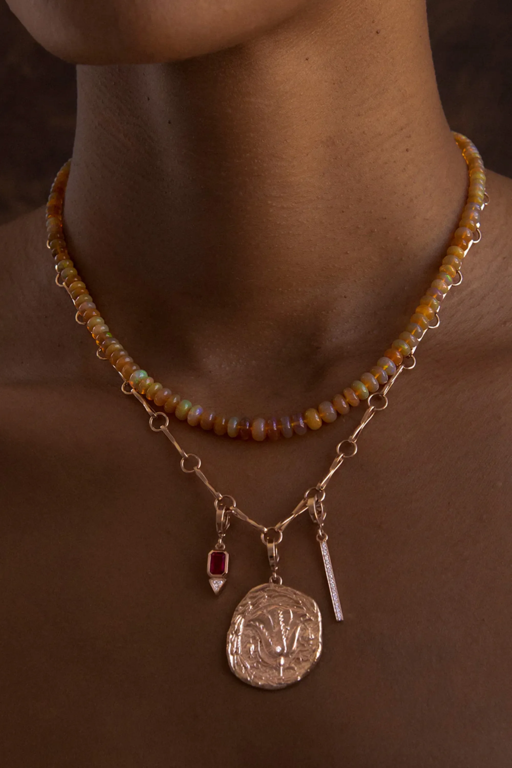 Large Motif, Yellow Gold