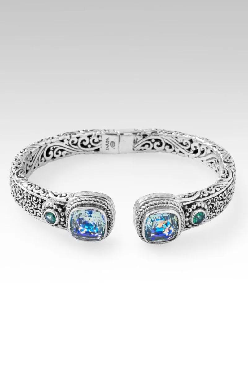 Legacy of Faithfulness Tip-to-Tip Bracelet? in Green Reflections? Mystic Quartz & Bali Hai? Mystic Topaz