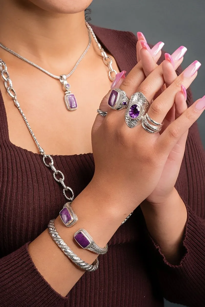 Light of Faith Tip-to-Tip Bracelet? in Purpurite