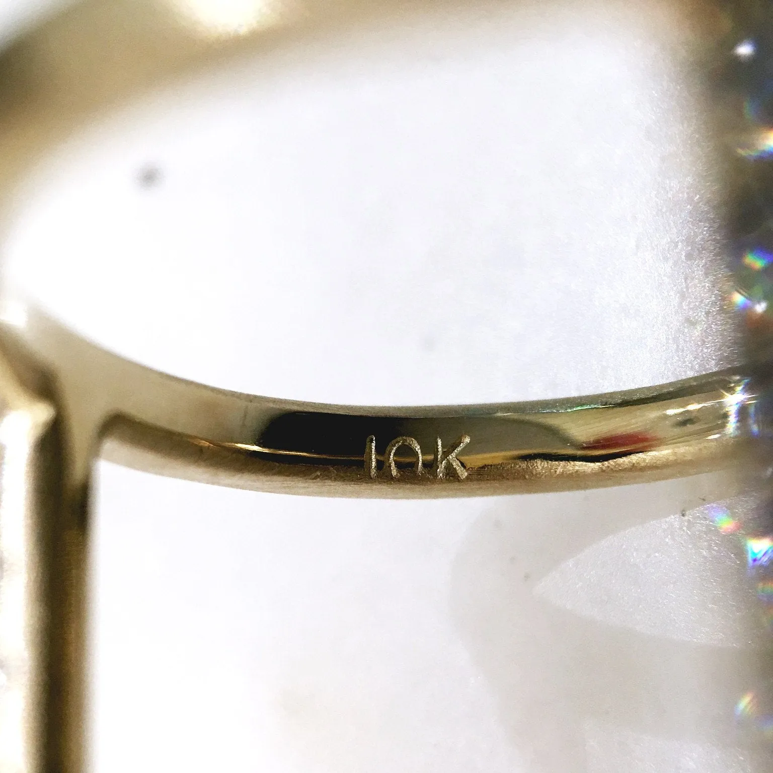 Lisa Ziff Diamond Gold Handmade Open Tripod Band Ring