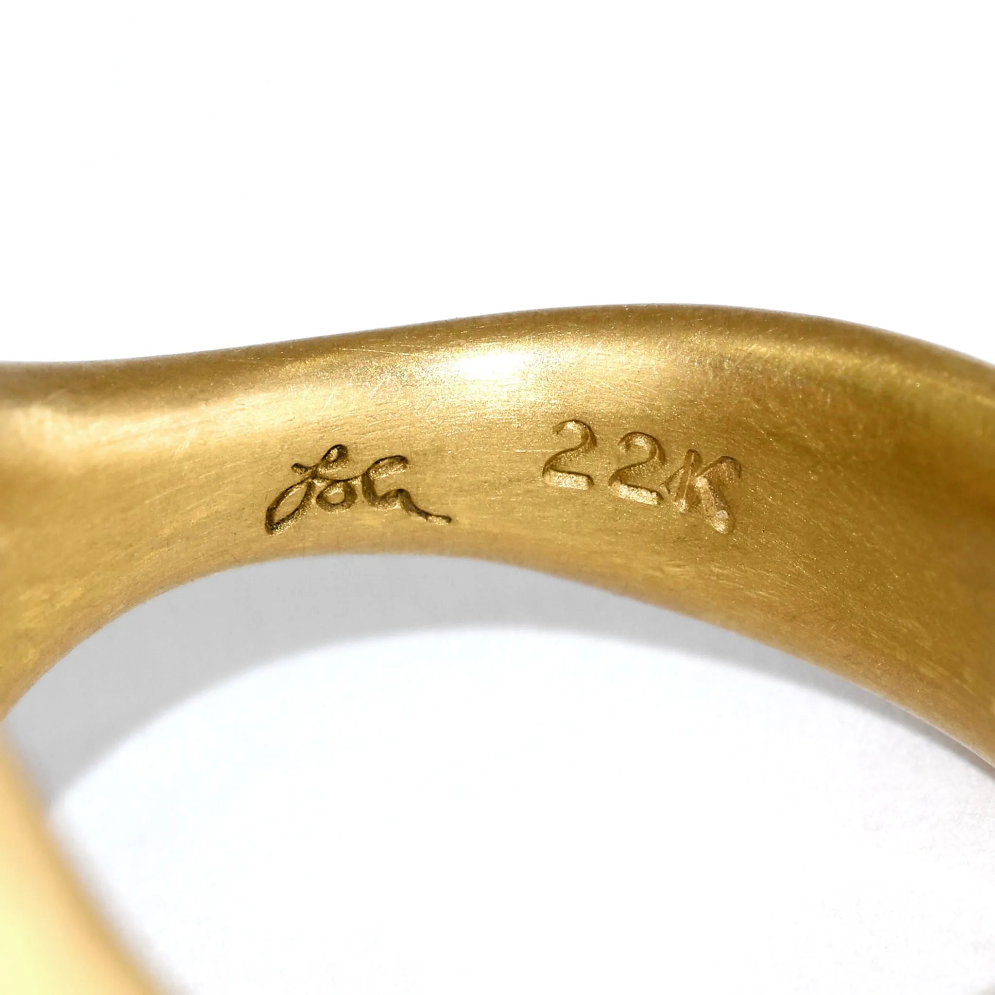 Lola Brooks Ancient Greek Dove Silver Coin Yellow Gold One of a Kind Ring