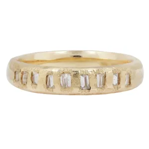 LX Icy White Baguette Diamond Scatter Band
