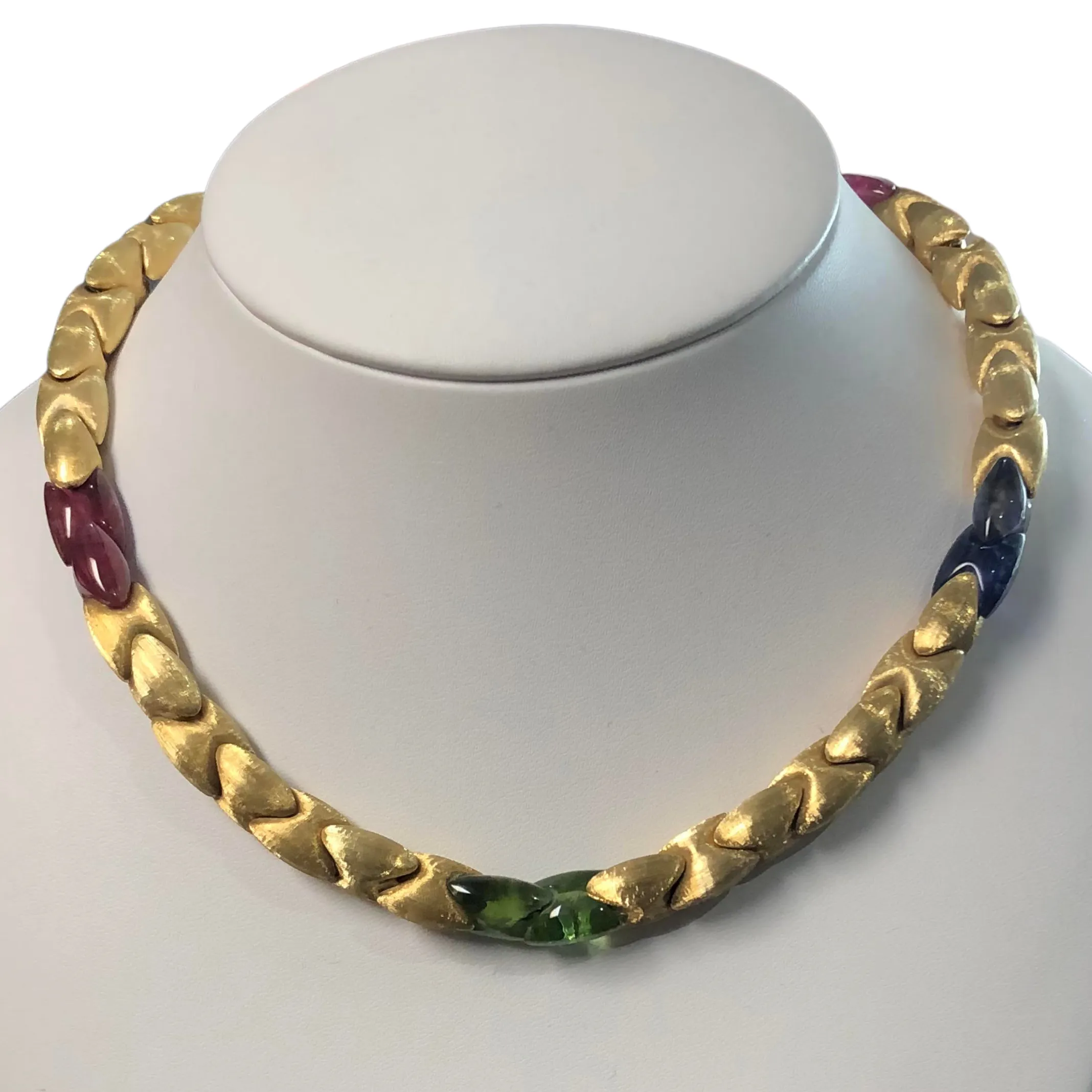 Marco Bicego 18K Yellow Gold and Tourmaline Necklace C.2000